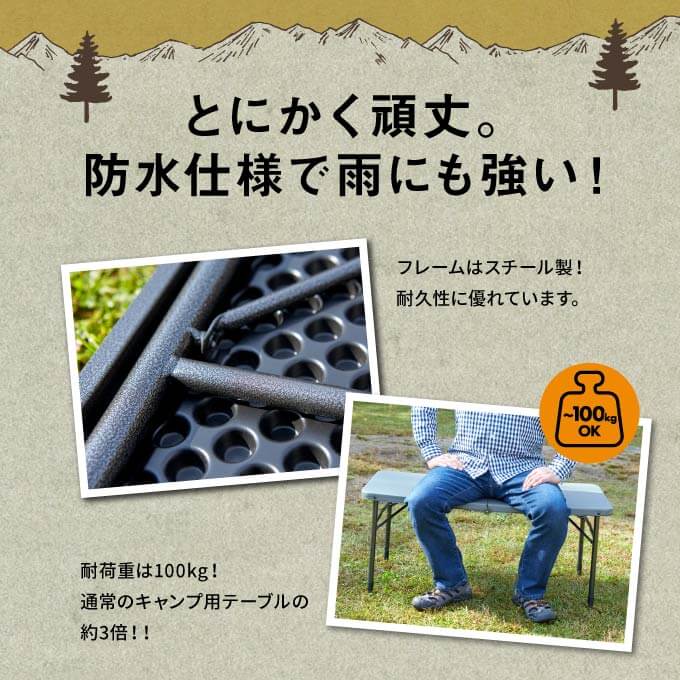 アウトドアテーブル 100cm ヘビーデューティテーブル100 VP160401I04 ビジョンピークス VISIONPEAKS通販格安セール情報 楽天 通販