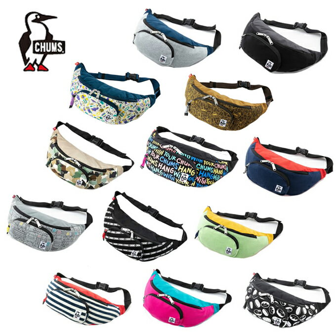 チャムス CHUMS ウエストバッグ メンズ レディース ファニーパックスウェットナイロン ボディバッグ ショルダーバッグ CH60-2677
