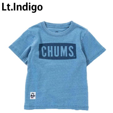 チャムス CHUMS 半袖シャツ ジュニア キッズボートロゴTシャツインディゴ Kid's Boat Logo T-Shirt Indigo CH21-1091