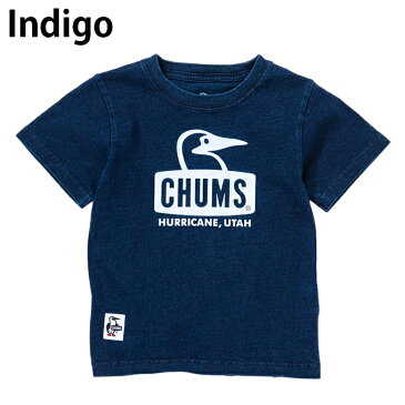 チャムス CHUMS 半袖シャツ ジュニア キッズブービーフェイスTシャツインディゴ Kid's Booby Face T-Shirt Indigo CH21-1092