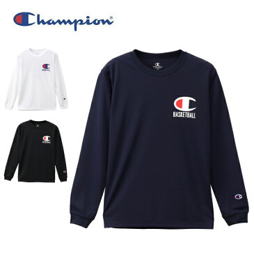 チャンピオン バスケットボール 長袖シャツ ジュニア プラクティスロングスリーブTシャツ E-MOTION CK-QB411 Champion