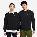 【エントリーでポイント最大15倍！】ナイキ トレーナー メンズ クラブ フレンチテリークルー BV2667-010 ブラック NIKE スウェット トレーナー ワンポイント 3