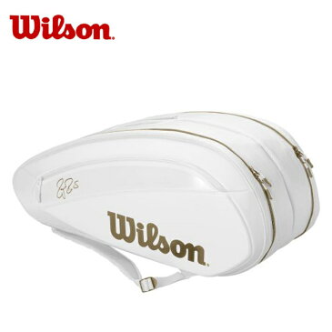 ウイルソン テニス バドミントン ラケットバッグ 12本用 メンズ レディース FEDERER DNA 12 PACK GOLD STANDARD Edition WR8004401 Wilson