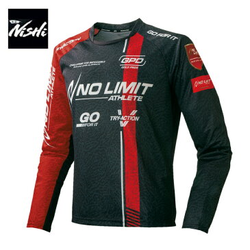 ニシ 陸上 長袖Tシャツ メンズ レディース グラフィックライトロングスリーブシャツ N62-106-07 NISHI