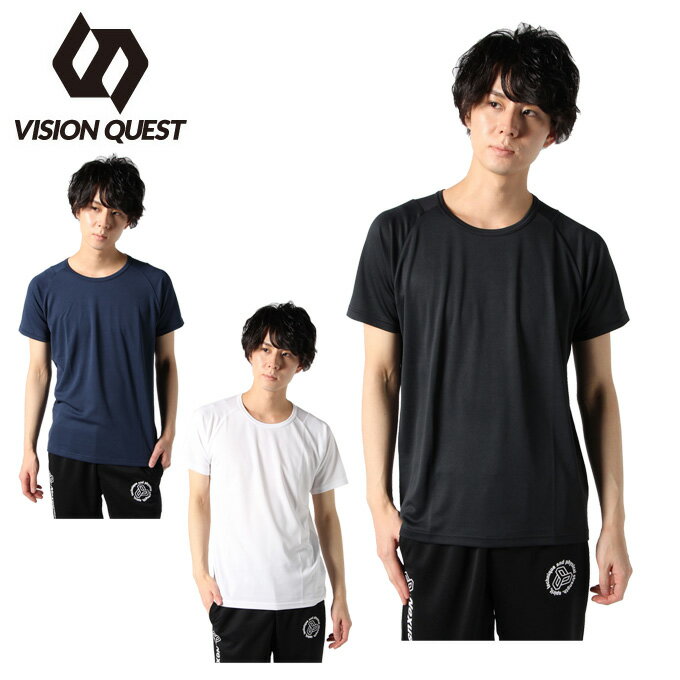 テニスウェア Tシャツ 半袖 メンズ 背面メッシュ VQ530317J04 ビジョンクエスト VISION QUEST