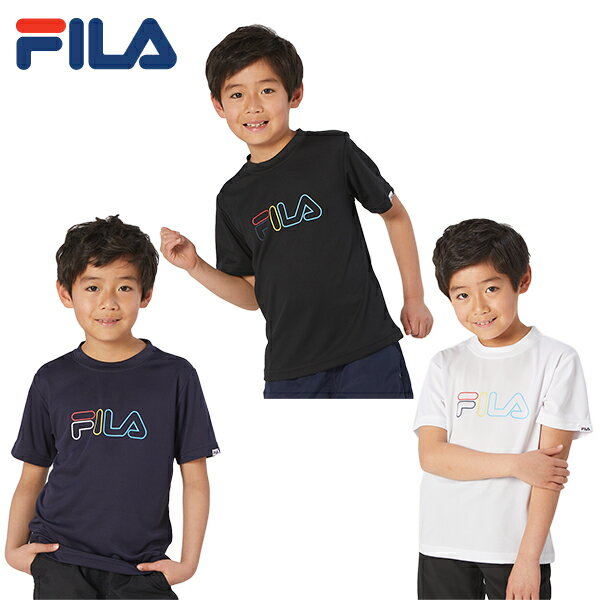 フィラ テニスウェア Tシャツ 半袖 ジュニア Jrメッシュ半袖Tシャツ 110-741FILA