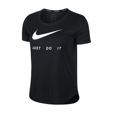 ナイキ スポーツウェア 半袖Tシャツ レディース ウィメンズ スウッシュ ラン S/S トップ CJ1971-010 NIKE