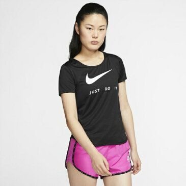 ナイキ スポーツウェア 半袖Tシャツ レディース ウィメンズ スウッシュ ラン S/S トップ CJ1971-010 NIKE
