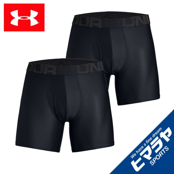 アンダーアーマーボクサーパンツメンズUAテック6インチ2枚セットトレーニング1358556-001UNDERARMOUR