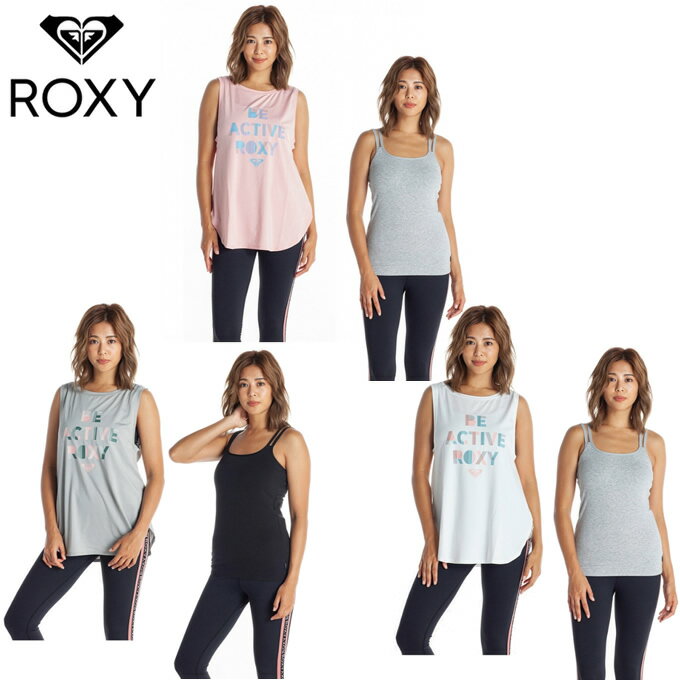 ロキシー ROXY ノースリーブシャツ レディース ブラカップ付き タンクトップ BE ACTIVE RSL202505のサムネイル