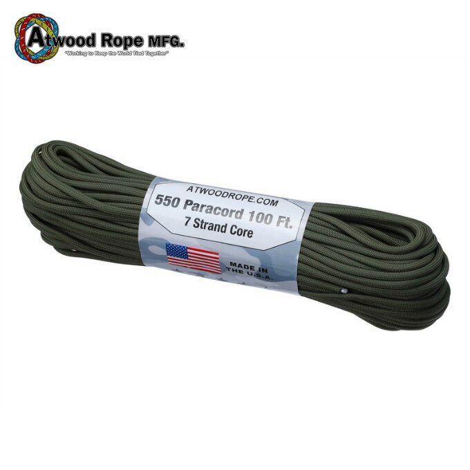 【全品対象最大10%OFF!11/20 20:00〜11/27 1:59】アトウッドロープ パラコード 44030 Atwood Rope