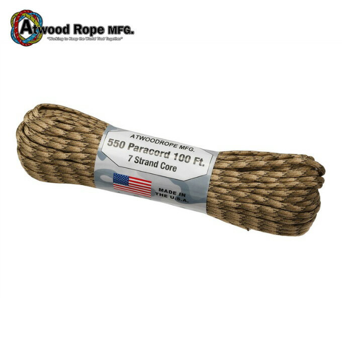 【全品対象最大10%OFF!11/20 20:00〜11/27 1:59】アトウッドロープ パラコード 44031 Atwood Rope