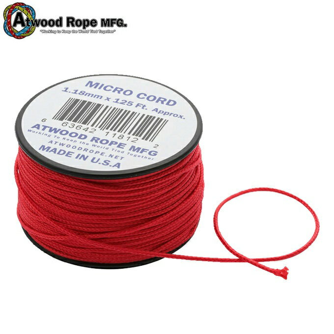 【全品対象最大10%OFF!11/20 20:00〜11/27 1:59】アトウッドロープ マイクロコード 44005 Atwood Rope