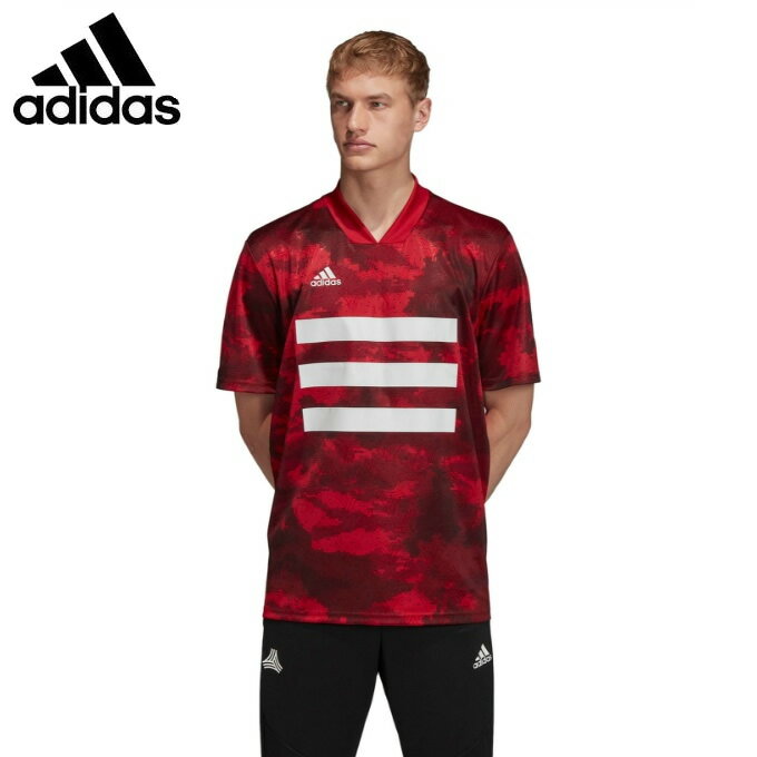アディダス サッカーウェア プラクティスシャツ 半袖 メンズ TANGO グラフィック ジャージー DZ9537 FWT01 adidas