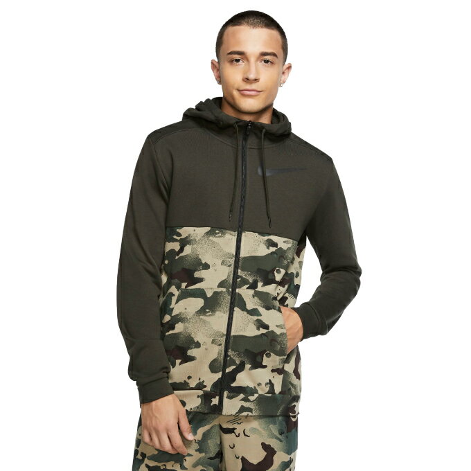 ナイキ スウェットジャケット メンズ DRI-FIT フルジップ FA カモ CU6049-355 NIKE