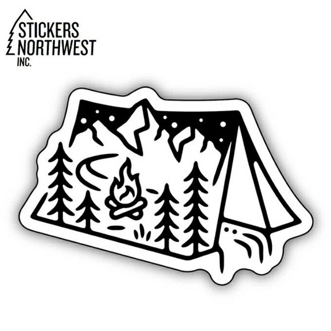 ステッカーズノースウエスト STICKERS NORTHWEST ステッカー TENT SCENE 0344-LSTK