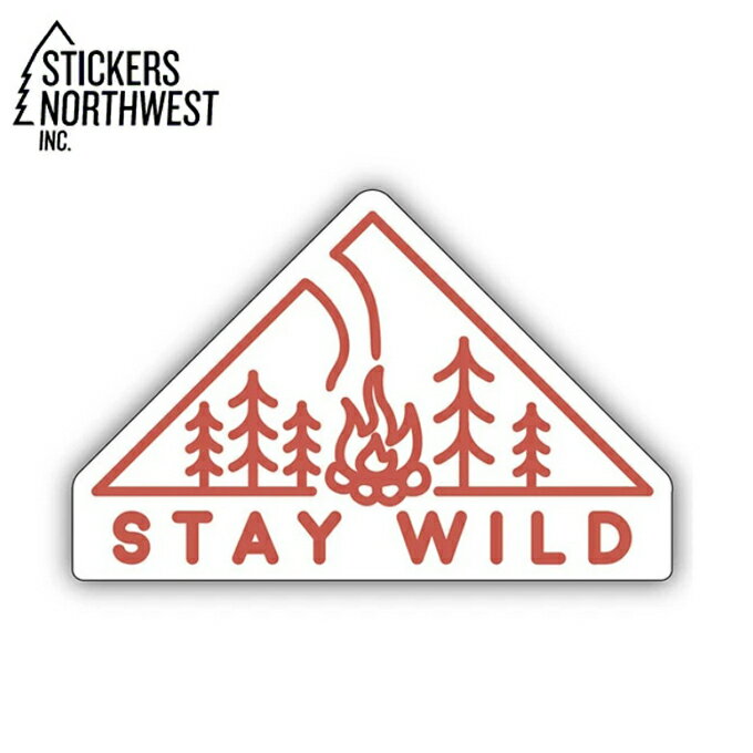 ステッカーズノースウエスト STICKERS NORTHWEST ステッカー STAY WILD FIRE 0365-LSTK