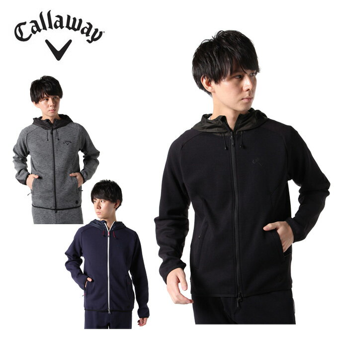 キャロウェイ ゴルフウェア スウェット メンズ フルジップスウェットパーカー 241-0217500 Callaway