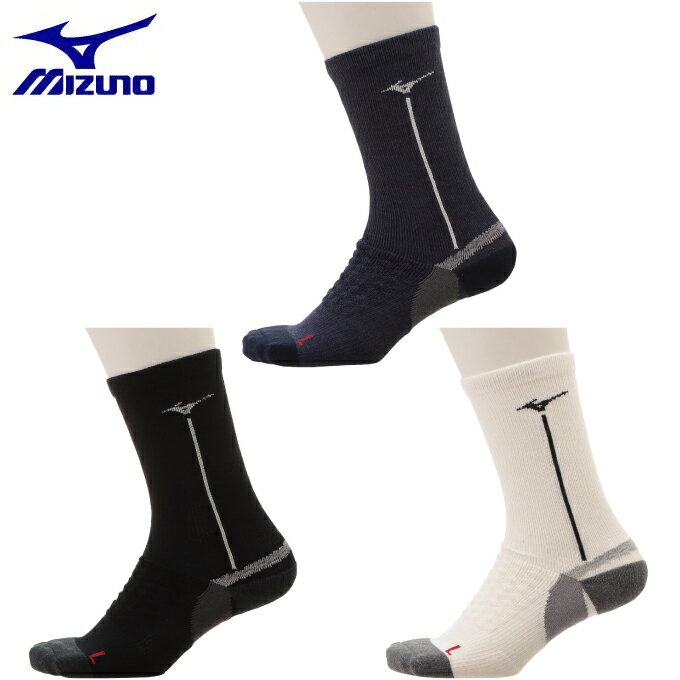 ミズノ ゴルフ ソックス メンズ バイオギア アーチハンモックライト ミドル丈 ブレスサーモ 52JX0516 MIZUNO