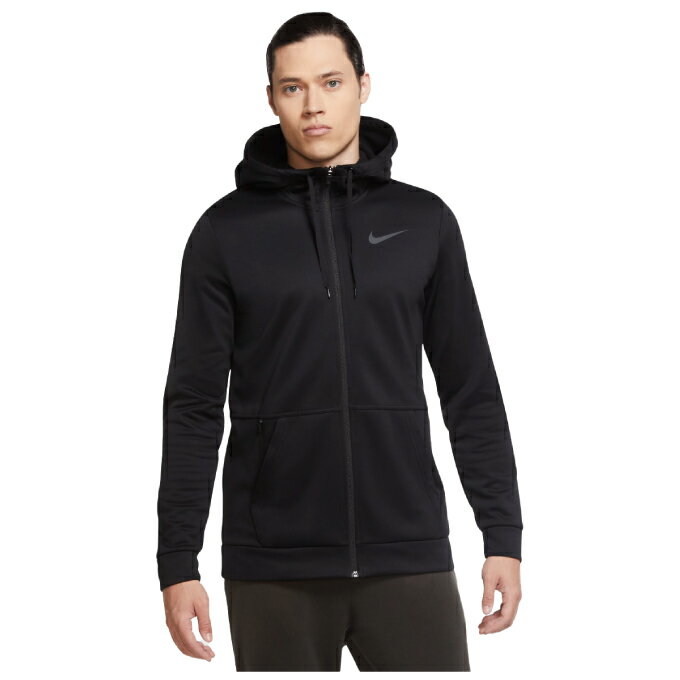 ナイキ パーカー メンズ サーマ フルジップフーディー スウェット CU6232-010 ブラック NIKE スウェットパーカー ワンポイントのサムネイル