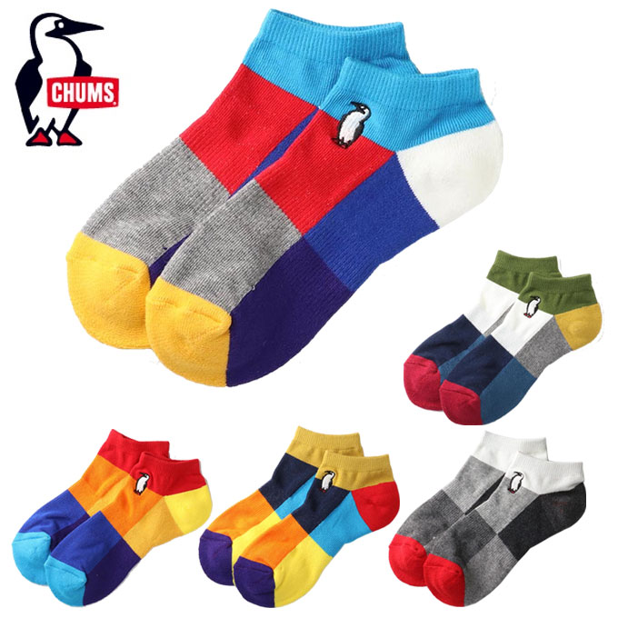 チャムス CHUMS アンクルソックス メンズ レディース ヒマラヤ×チャムスブロックアンクルソックス ソックス 靴下 CH06-1084のサムネイル