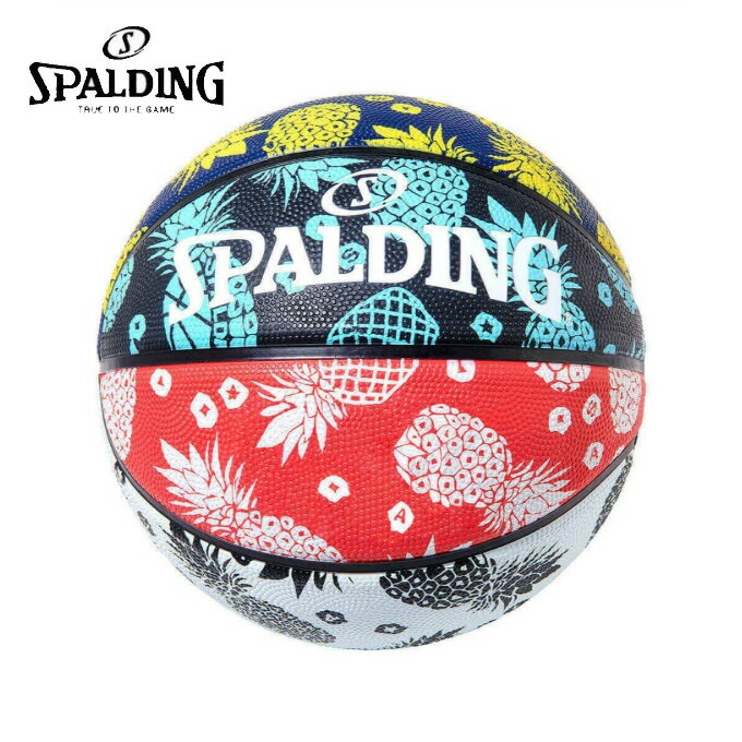 【最大10％OFFクーポン発行中！6/15 0:00〜23:59】スポルディング SPALDING バスケットボール 7号球 トロピカルラバー 7号 84-322Jのサムネイル