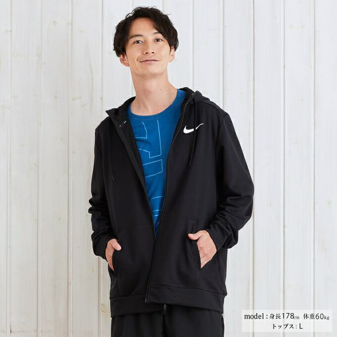 ナイキ パーカー メンズ フルジップドライフィット DRIーFIT CZ6377-010 ブラック NIKE スウェットパーカー