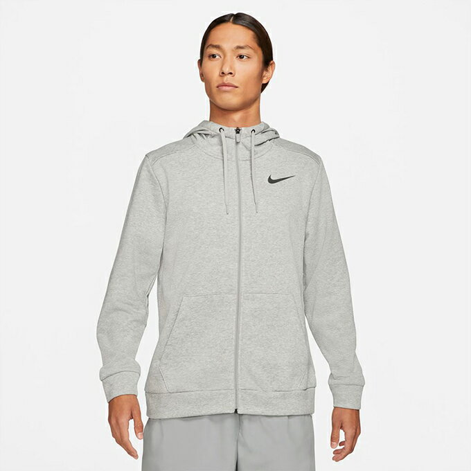 ナイキ ジップアップパーカー メンズ ナイキ パーカー メンズ ドライフィット フルジップフーディ DRIーFIT CZ6377-063 グレー NIKE スウェットパーカー