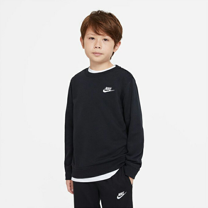 ナイキ スウェットトレーナー ジュニア YTH NSW クラブ FT LBR L/S クルー DA0861-010 NIKE