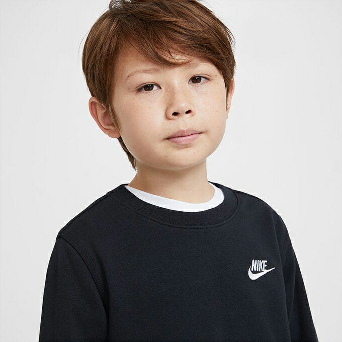 ナイキ スウェットトレーナー ジュニア YTH NSW クラブ FT LBR L/S クルー DA0861-010 NIKE