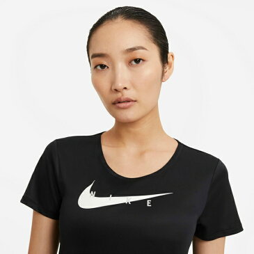 ナイキ ランニングウェア Tシャツ 半袖 レディース ウィメンズ スウッシュ ラン S/S トップ CZ9279-010 NIKE