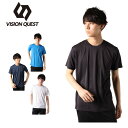 ビジョンクエスト VISION QUEST Tシャツ 半袖 メンズ クルーネック機能Tシャツ VQ441201K01