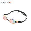 【エントリーでポイント最大15倍！】スピード Speedo FINA承認 クッション付き スイミングゴーグル ミラーレンズ Fastskin ファストスキン ファストスキン スピードソケット2 ミラー SE01907-W その1