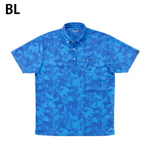 アーノルドパーマー arnold palmer ゴルフウェア ポロシャツ 半袖 メンズ デジカモ柄ボタンダウン半袖ポロ AP220101K06