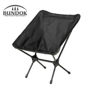 バンドック BUNDOK アウトドアチェア ポータブルチェア ブラック BD-112BK