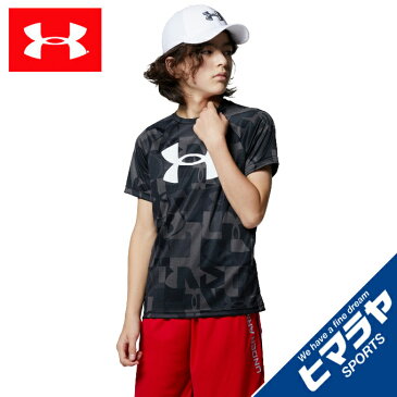 アンダーアーマー Tシャツ 半袖 ジュニア UA テックビッグロゴプリントショートスリーブ トレーニング BOYS 1363278-001 UNDER ARMOUR