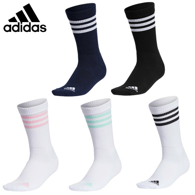 アディダス ゴルフ ソックス レディース ウィメンズ スリーストライプ クルーソックス 22876 adidasのサムネイル