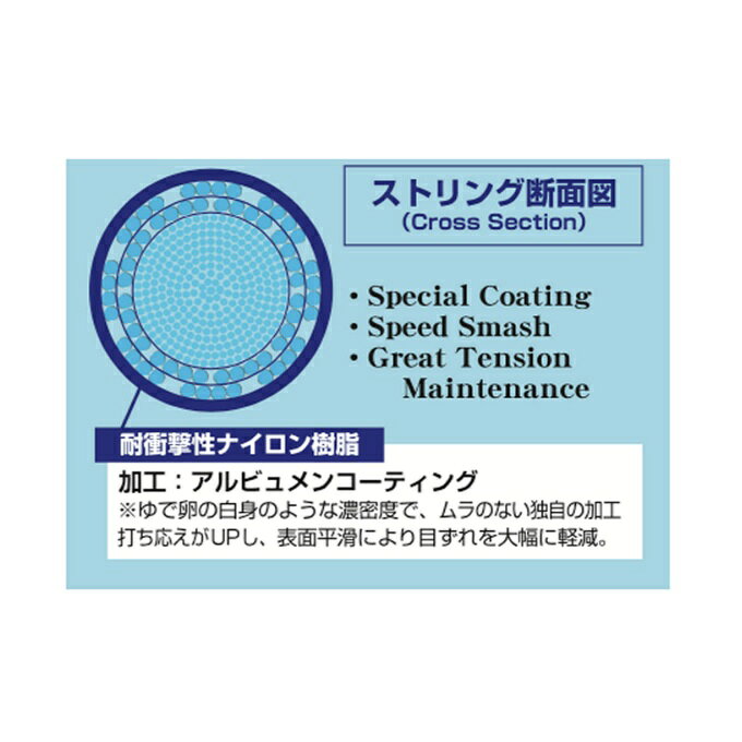 ヒマラヤ楽天市場店のトアルソン TOALSON バドミントンガット イオン65 841650R｜アングル2