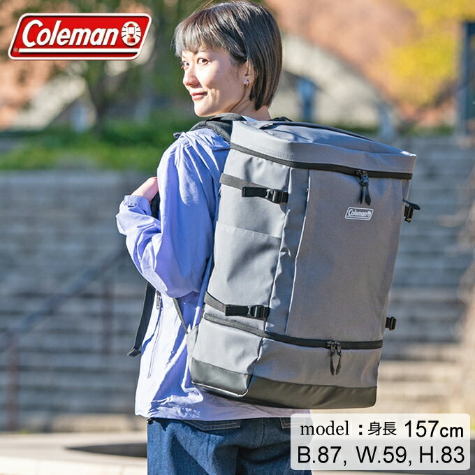 【6/1(木)0:00〜6/11(日)01:59限定対象商品1000円クーポン発行中】コールマン リュックサック 36L メンズ レディース シールド35 2レイヤー グレーブラック 2000037779 Coleman バックパック バッグ 大容量 スクエアバッグ スクエア型のサムネイル