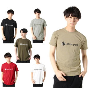 【7/25 23:00〜23:59】D会員P10倍&24時間抽選100%Pバック※要エントリー スノーピーク Tシャツ 半袖 メンズ プリンテッドロゴ SS T SPS-TS-21SU001 snow peak