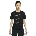 ナイキ ランニングウェア Tシャツ 半袖 レディース ラン ディビジョン DC4324-010 NIKE