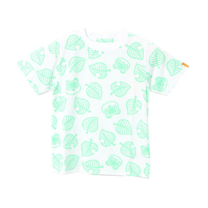 あつまれどうぶつの森 Tシャツ 半袖 ジュニア 木の葉総柄Tシャツ 22853245のサムネイル