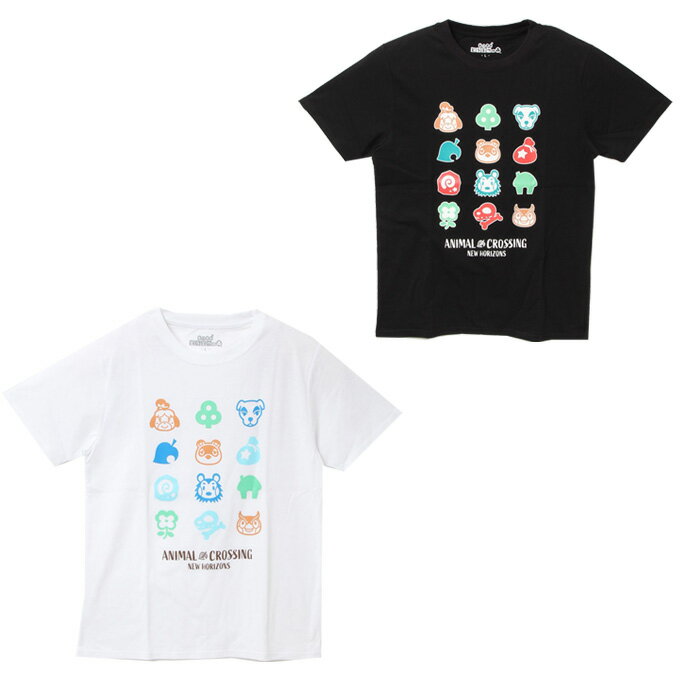 あつまれどうぶつの森 Tシャツ 半袖 メンズ レディース アイコンモノグラムTシャツ 22853232のサムネイル