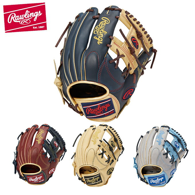 ローリングス Rawlings 野球 一般軟式グローブ 内野手 メンズ H TECHR2GカラーズGOLD GR1FHTCN62のサムネイル