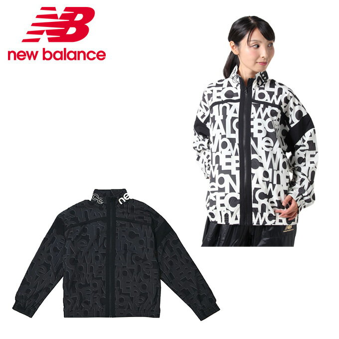 ニューバランス ウインドブレーカー ジャケット レディース Relentless ストレッチウーブン プリンテッド ジャケット WJ13173 new balance