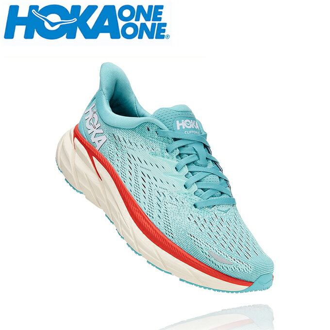 ホカオネオネ ランニングシューズ レディース クリフトン8ワイド CLIFTON 8 WIDE 1121375 AEBL 幅：ワイド/ワイズD相当 HOKA ONEONEのサムネイル