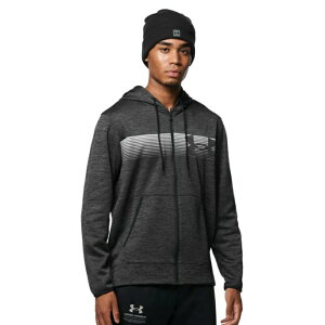 アンダーアーマー パーカー メンズ アーマーフリース フルジップ バーロゴ 1368938-001 グレー UNDER ARMOUR スウェットジャケット スウェットパーカー