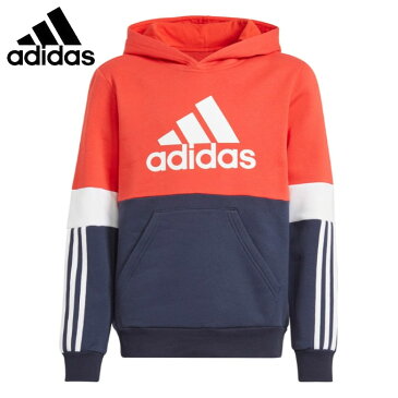 アディダス スウェットパーカー ジュニア ESS カラーブロック フリース フーディ COLORBLOCK FLEECE HOODY GS8884 ISB50 adidas