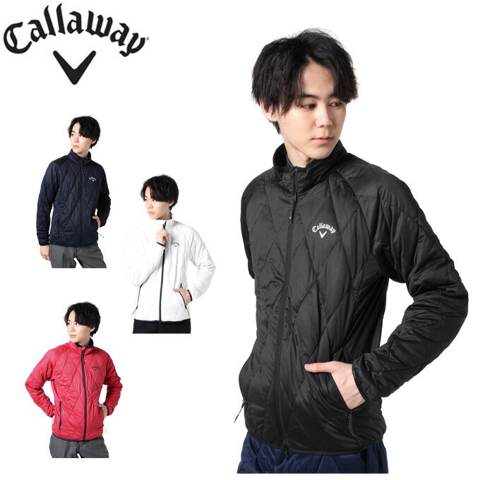 キャロウェイ ゴルフウェア ブルゾン メンズ 中綿入りスターストレッチフルジップ C21215104 Callaway