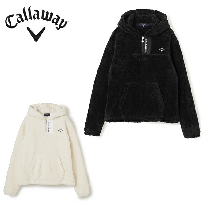 キャロウェイ ゴルフウェア ブルゾン レディース ボアハーフジップパーカー C21217204 Callaway